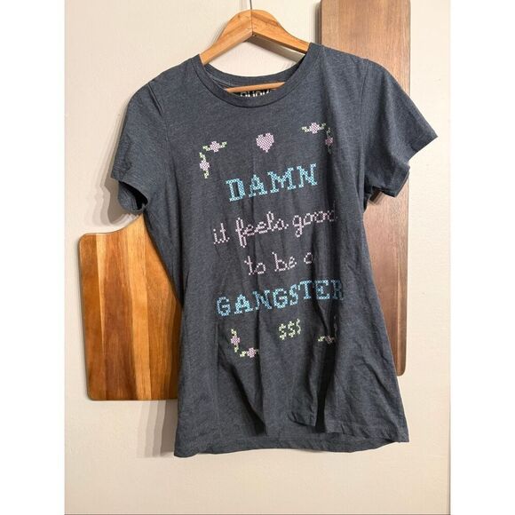 Choke Tops - Choke damn it feels good to be a gangster t-shirt Large